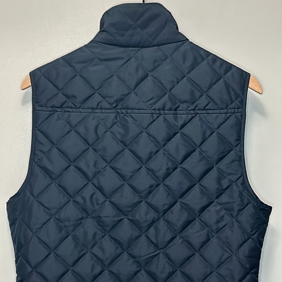 "NWT" Banana Republic Navy Blue Quilted Full Zip Vest- Women's Size Small - Picture 9 of 11